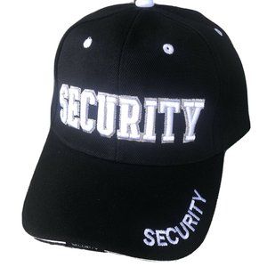 Security Hat Officer Guard Baseball Cap Adjustable